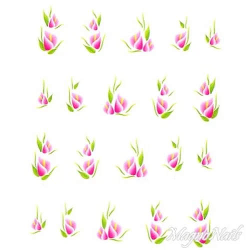 2D Nail Art One Stoke Sticker