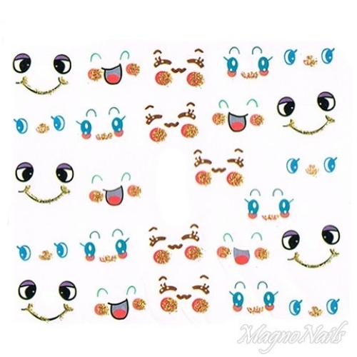 2D Nail Art One Stoke Sticker