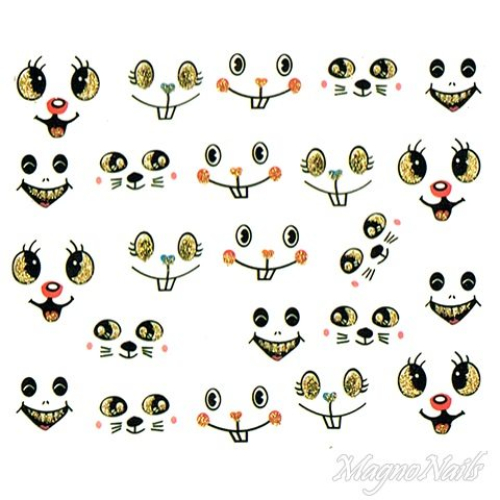 2D Nail Art One Stoke Sticker