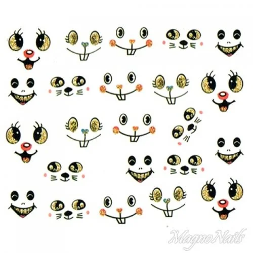 2D Nail Art One Stoke Sticker