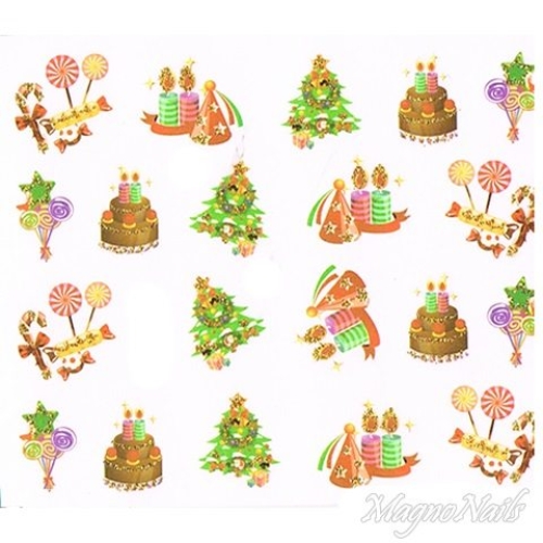 2D Nail Art One Stoke Sticker