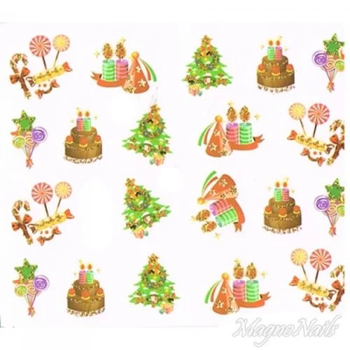 2D Nail Art One Stoke Sticker