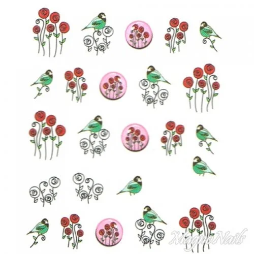 2D Nail Art One Stoke Sticker