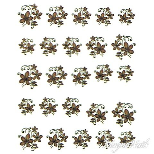 2D Nail Art One Stoke Sticker