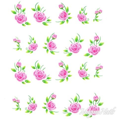 2D Nail Art One Stoke Sticker