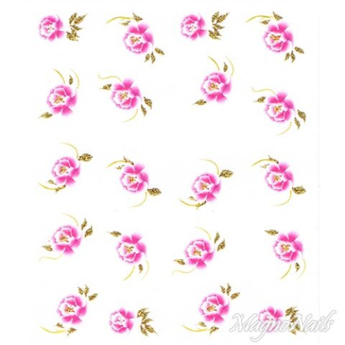 2D Nail Art One Stoke Sticker