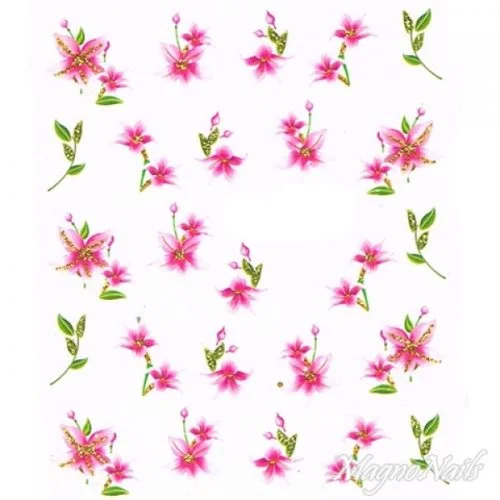 2D Nail Art One Stoke Sticker