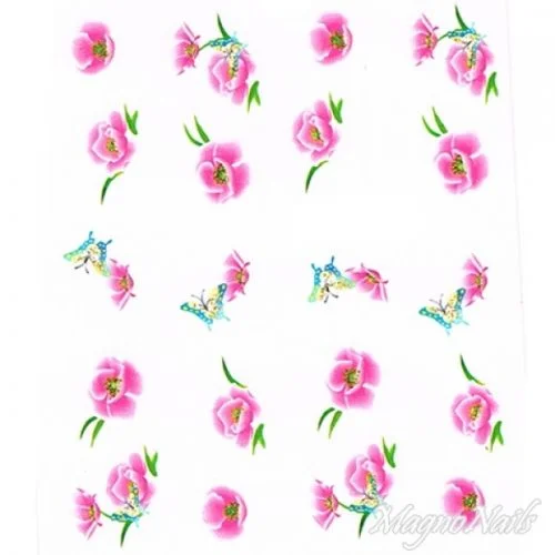 2D Nail Art One Stoke Sticker