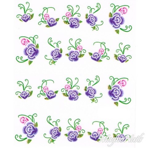 2D Nail Art One Stoke Sticker