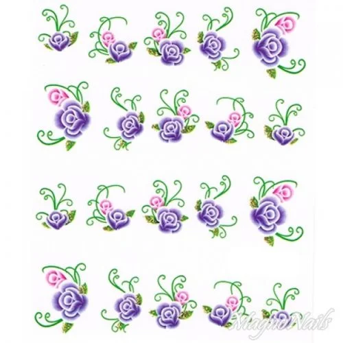 2D Nail Art One Stoke Sticker