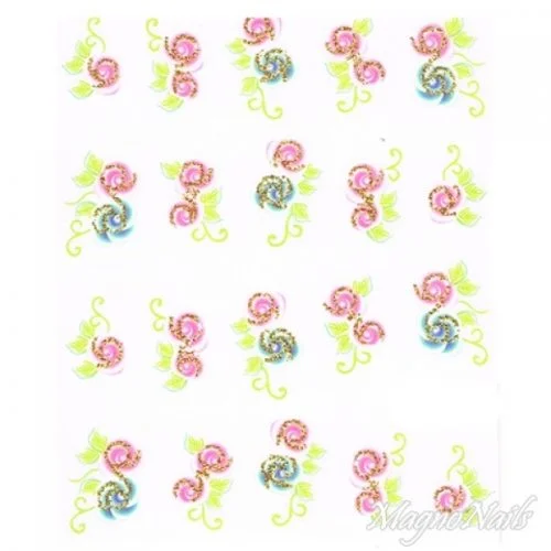 2D Nail Art One Stoke Sticker