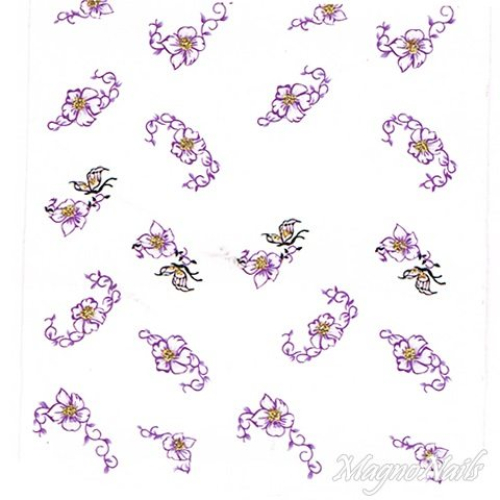 2D Nail Art One Stoke Sticker