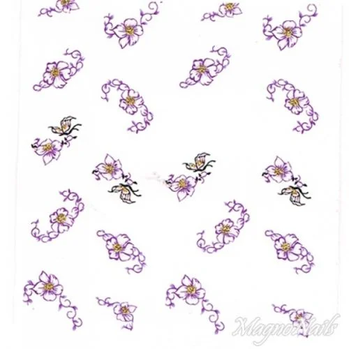 2D Nail Art One Stoke Sticker