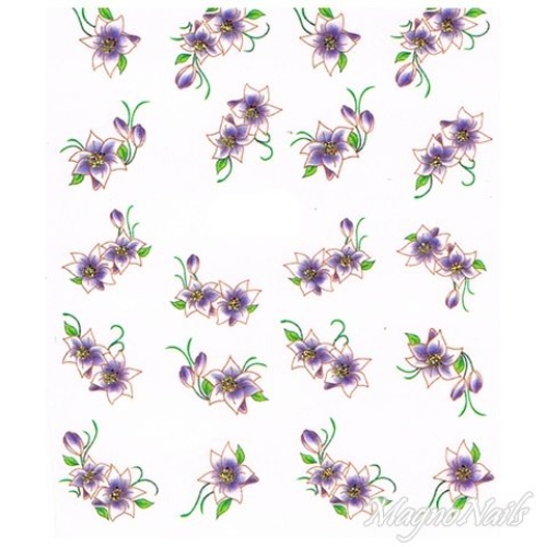 2D Nail Art One Stoke Sticker