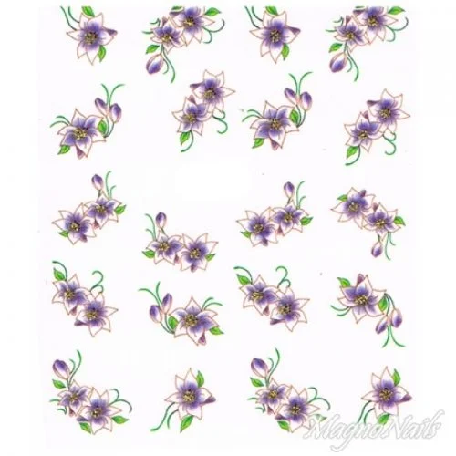 2D Nail Art One Stoke Sticker