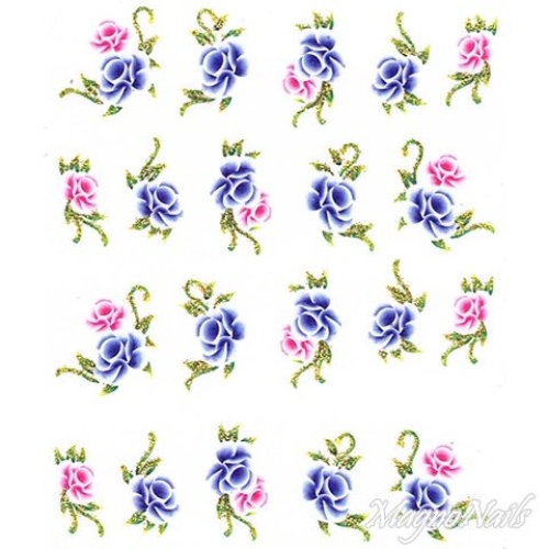 2D Nail Art One Stoke Sticker