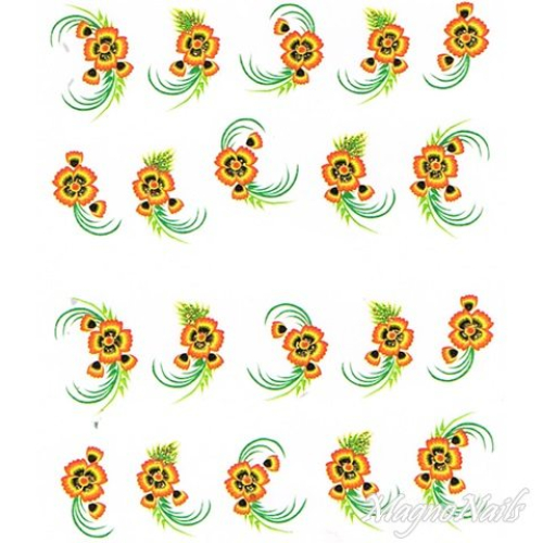 2D Nail Art One Stoke Sticker