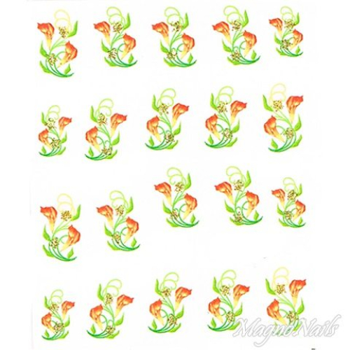 2D Nail Art One Stoke Sticker