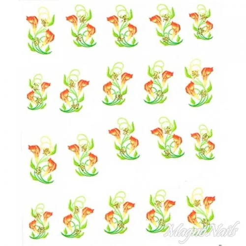 2D Nail Art One Stoke Sticker