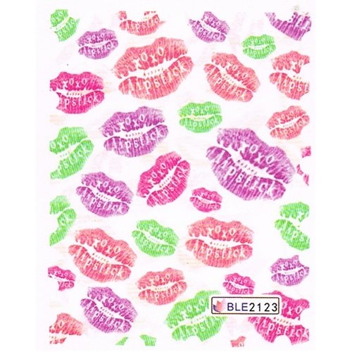 2D Nail Art One Stoke Sticker