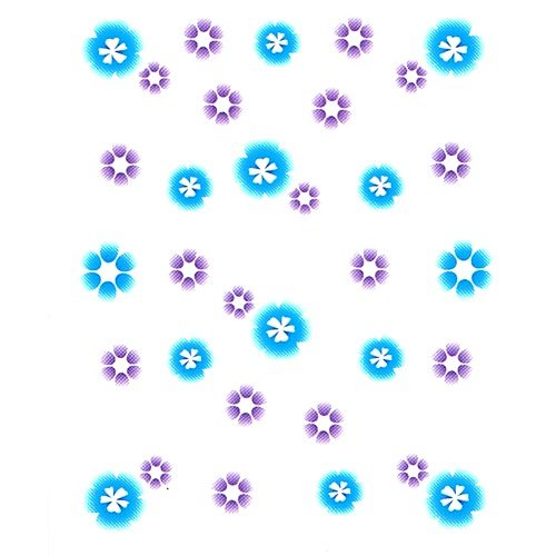 2D Nail Art One Stoke Sticker