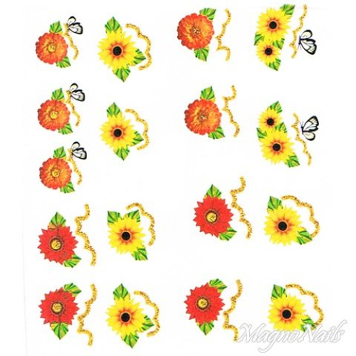 2D Nail Art One Stoke Sticker