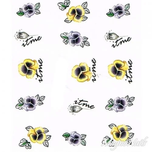 2D Nail Art One Stoke Sticker