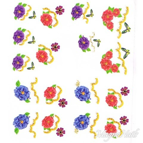 2D Nail Art One Stoke Sticker