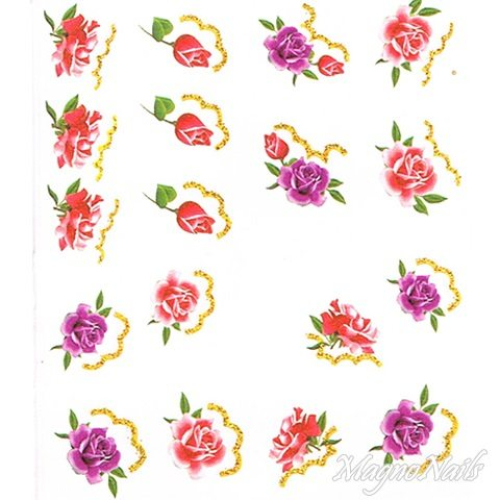 2D Nail Art One Stoke Sticker