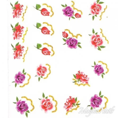 2D Nail Art One Stoke Sticker