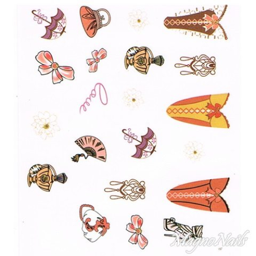 2D Nail Art One Stoke Sticker