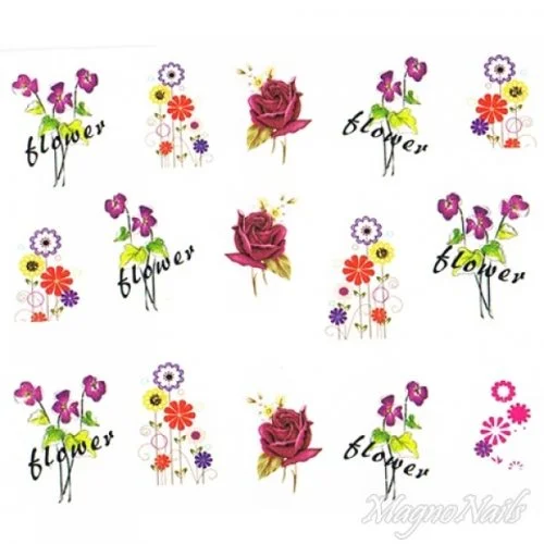 2D Nail Art One Stoke Sticker