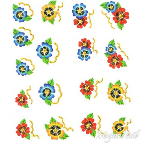 2D Nail Art One Stoke Sticker