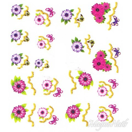 2D Nail Art One Stoke Sticker