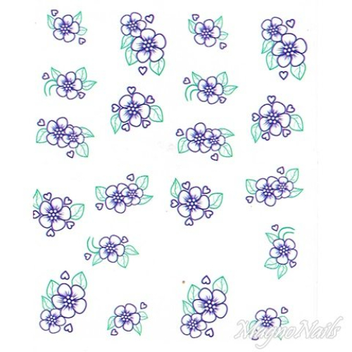 2D Nail Art One Stoke Sticker