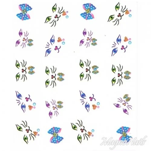 2D Nail Art One Stoke Sticker