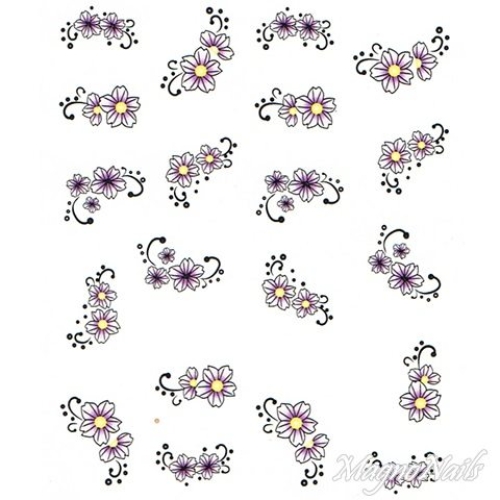 2D Nail Art One Stoke Sticker