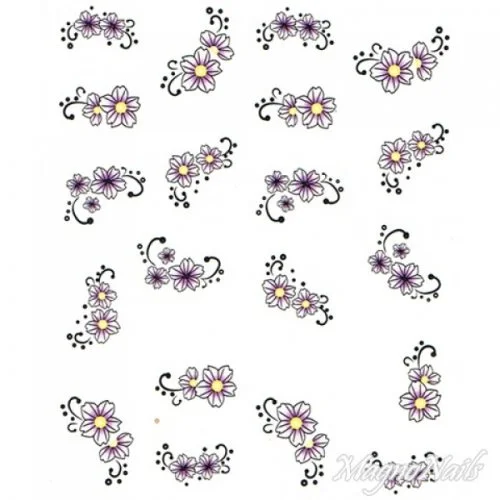 2D Nail Art One Stoke Sticker