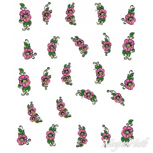 2D Nail Art One Stoke Sticker