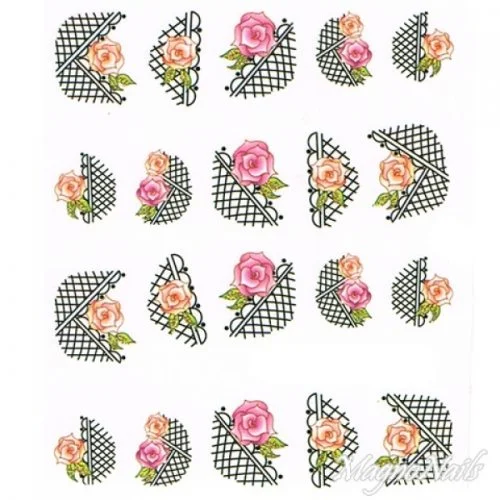 2D Nail Art One Stoke Sticker