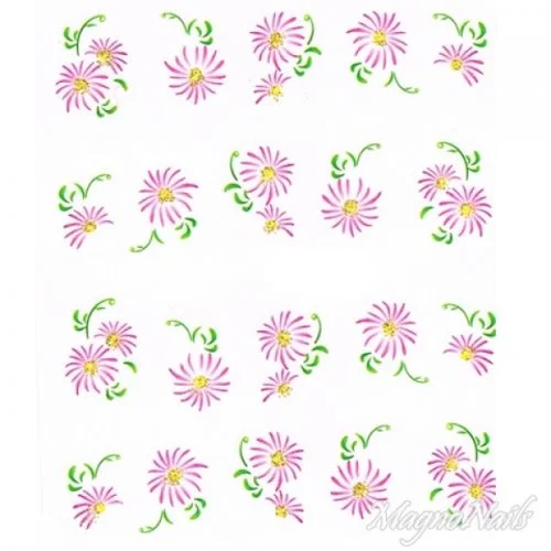 2D Nail Art One Stoke Sticker