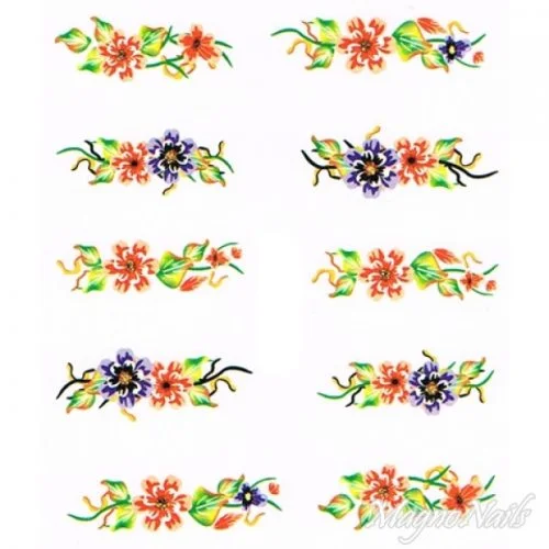 2D Nail Art One Stoke Sticker