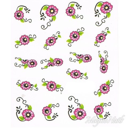 2D Nail Art One Stoke Sticker