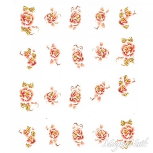 2D Nail Art One Stoke Sticker