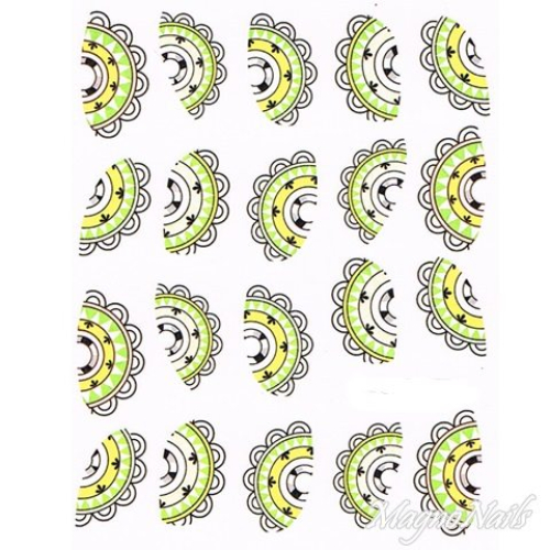2D Nail Art One Stoke Sticker
