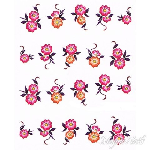 2D Nail Art One Stoke Sticker