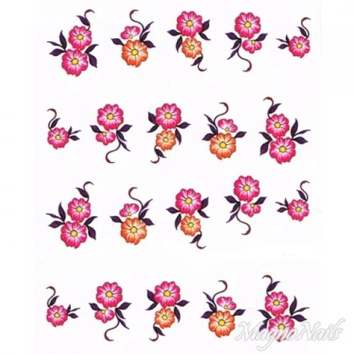 2D Nail Art One Stoke Sticker