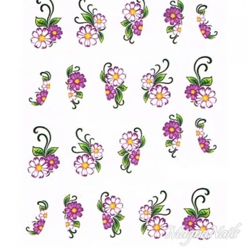 2D Nail Art One Stoke Sticker