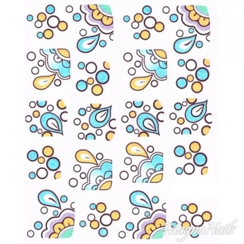 2D Nail Art One Stoke Sticker