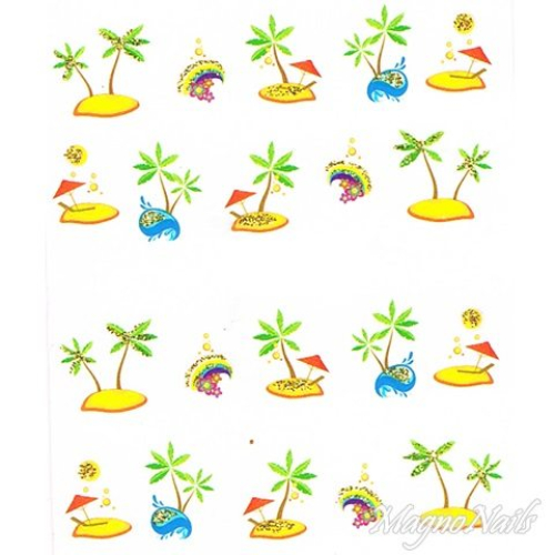 2D Nail Art One Stoke Sticker